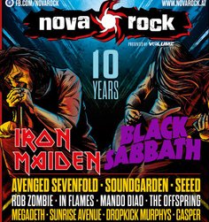 Постер десятого рок-фестиваля Nova Rock 13-15 июня