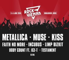 Афиша первого Рок-фестиваля в Вене: Muse, Metallica, Kiss