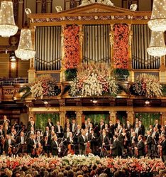 Новогодний концерт Венского филармонического в Золотом зале Музикферайн