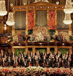 Венский филармонический на сцене Музикферайн во время Новогоднего концерта