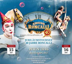 Афиша гастролей цирка Ронкалли в Вене